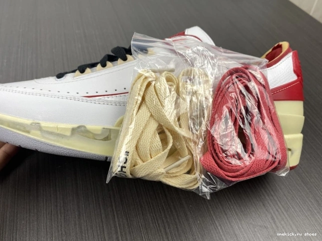 Rep White 2 Off-White Jordan DJ4375-106 Low Red Retro SP 0610